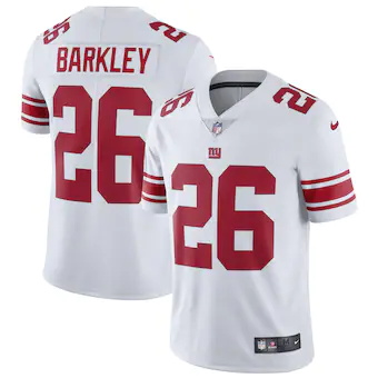 mens nike saquon barkley new york giants white vapor untouc